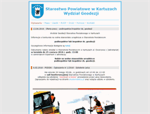 Tablet Screenshot of geodezja.kartuskipowiat.pl